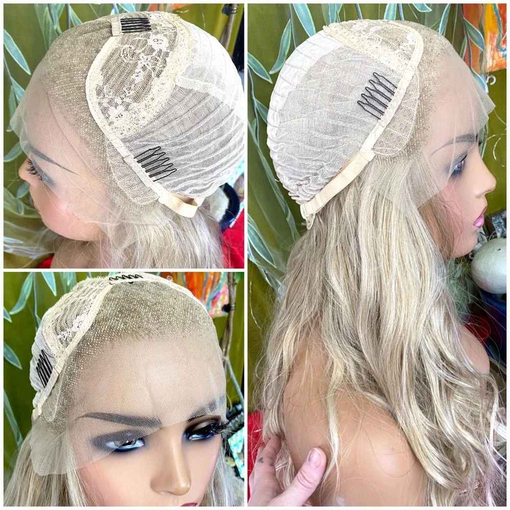 free part lace blonde wig